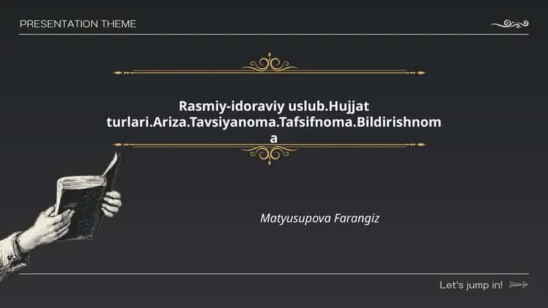 Rasmiy-idoraviy uslub