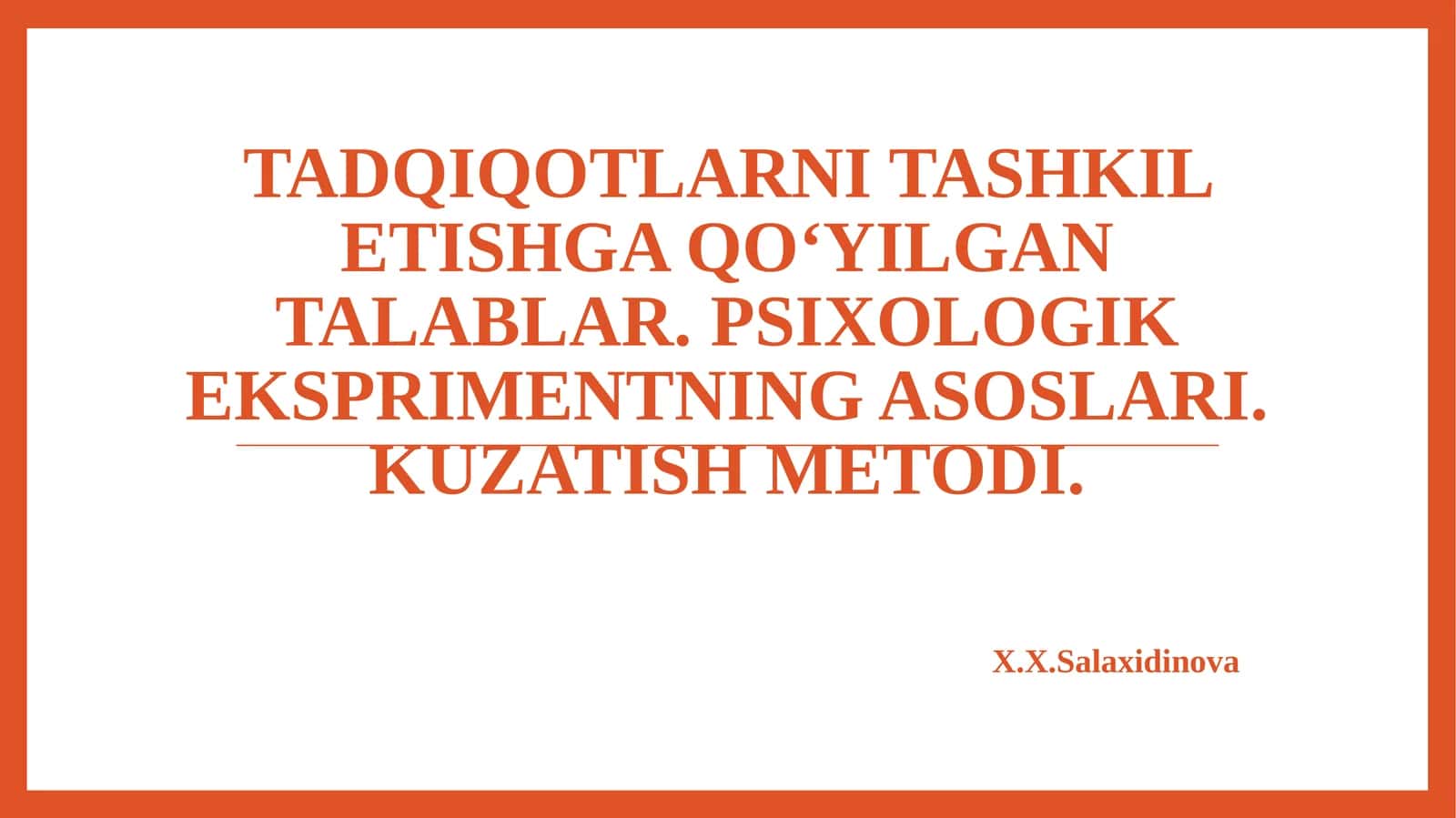 Psixologik tadqiqotlar
