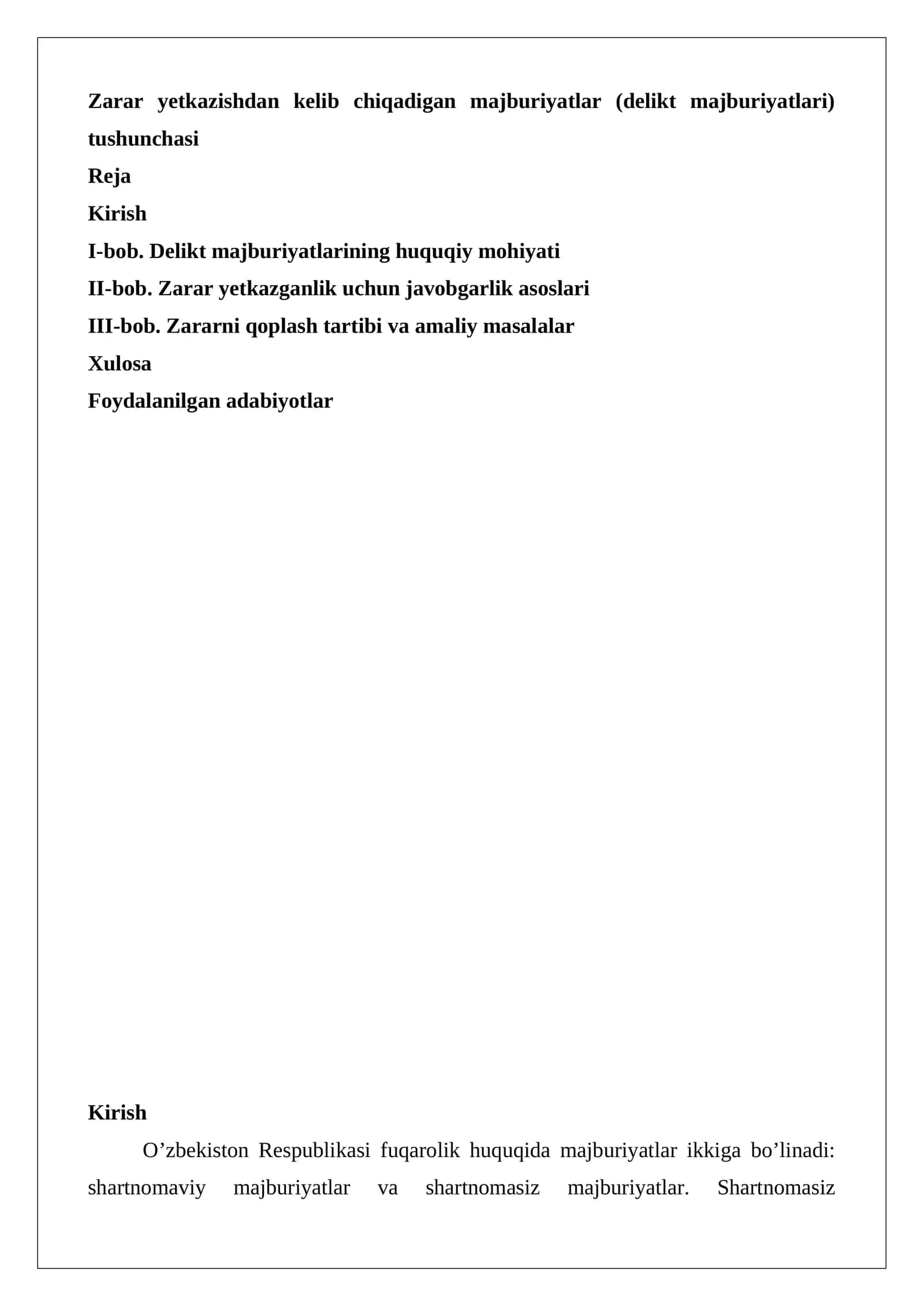 Delikt majburiyatlar