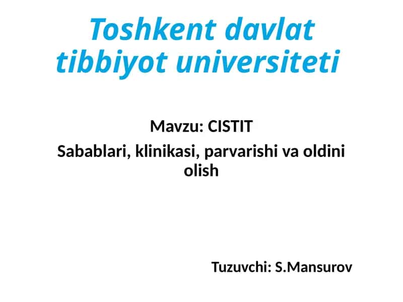 CISTIT
