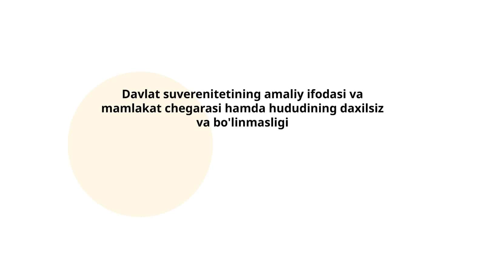 Davlat suvereniteti tushunchasi