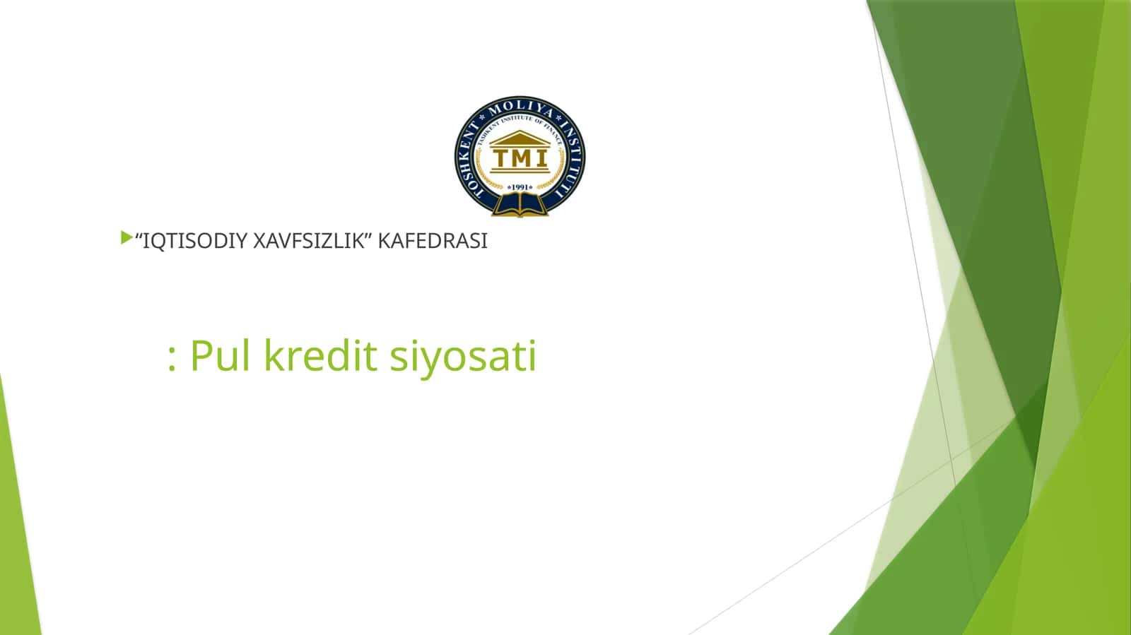 Pul kredit siyosati