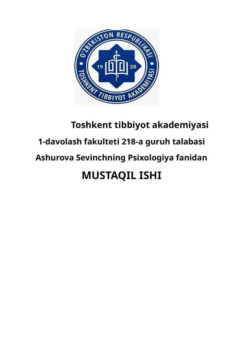 Psixologik salomatlik mezonlari