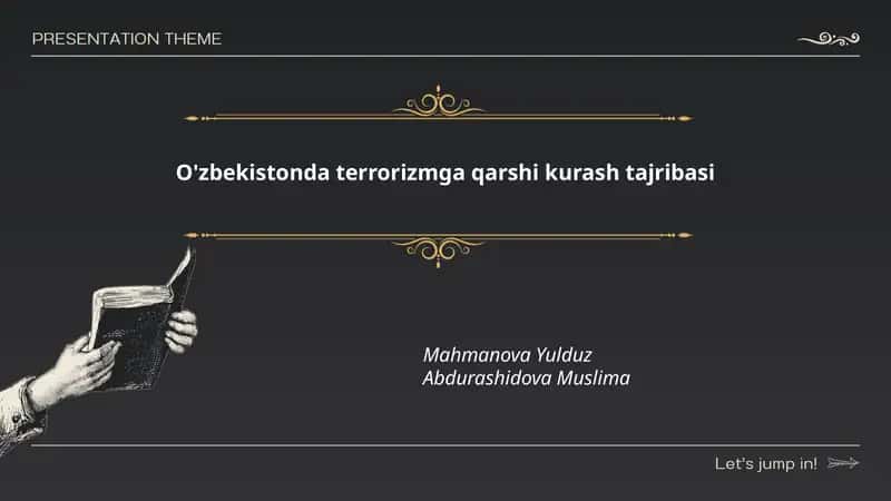 O'zbekistonda terrorizmga qarshi kurash tajribasi