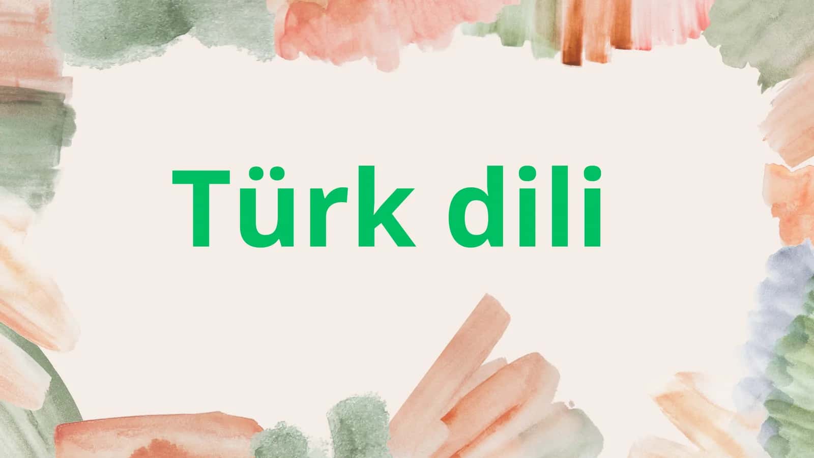 Türk dili