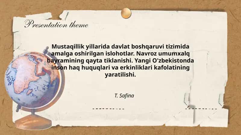 Davlat boshqaruvi tizimida amalga oshirilgan islohotlar