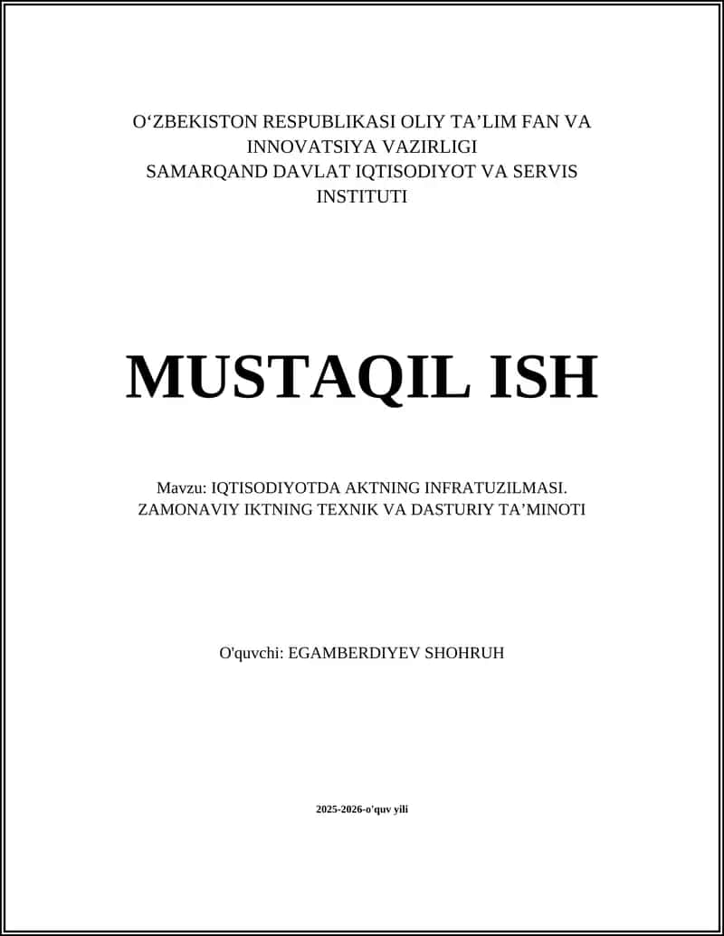 AKT infratuzilmasi