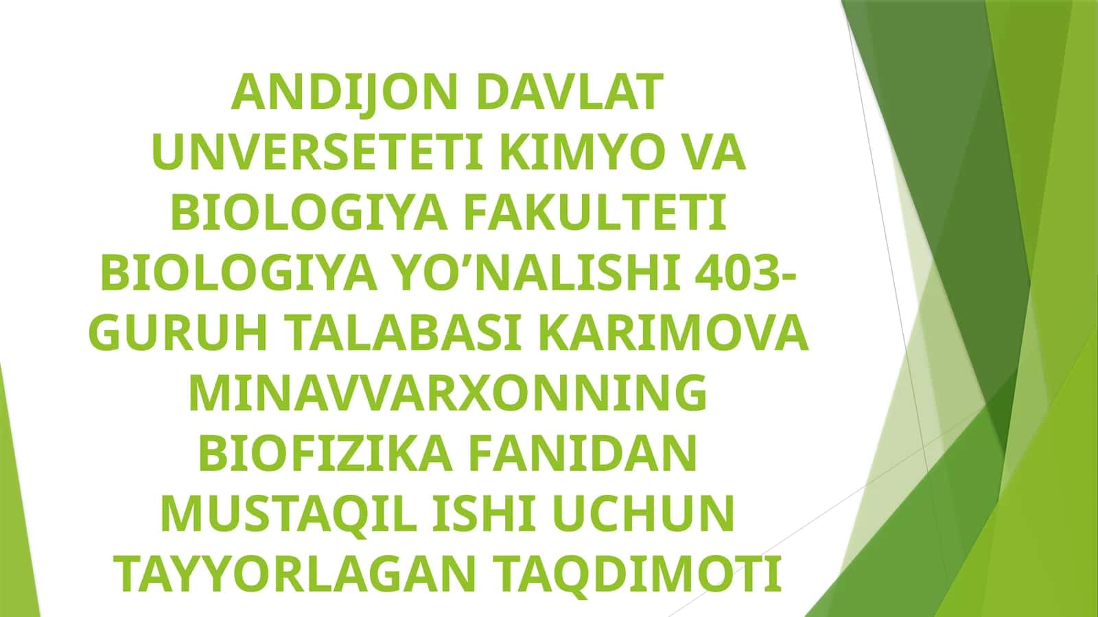 ODDIY FERMENTLAR JARAYONLARNING KENETIKASI.MICHAELIS TENGLAMASI VA UNING O’ZGARTIRILGAN SHAKLLARI