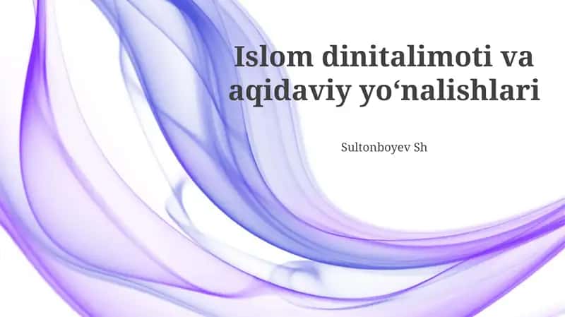 Kitob: Qurʼoni Karim va sunnat