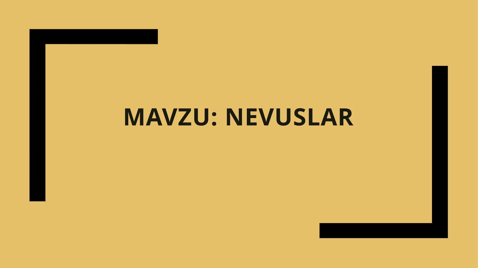 Nevuslar