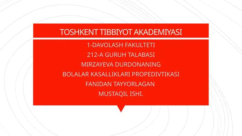 Bolalar kasalliklari propedevtikasi