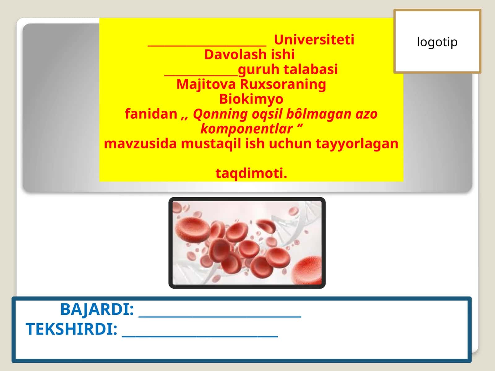Qonning oqsil bo'lmagan azo moddalar