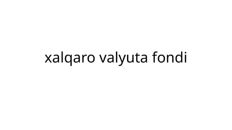 Xalqarovalyuta Fondi