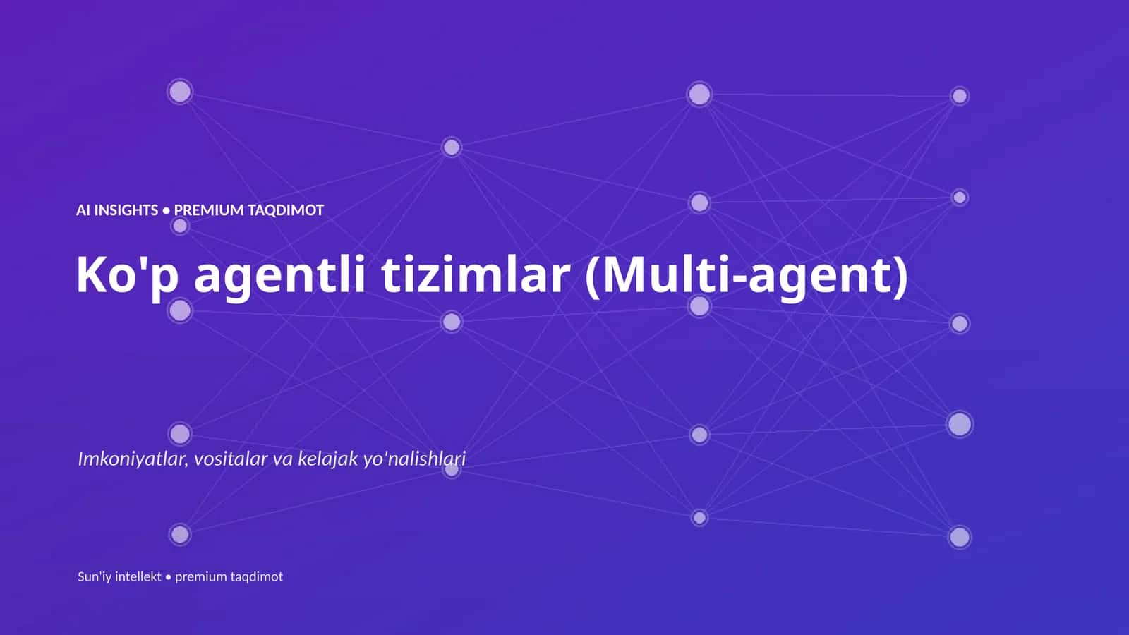 AI INSIGHTS • PREMIUM TAQDIMOT