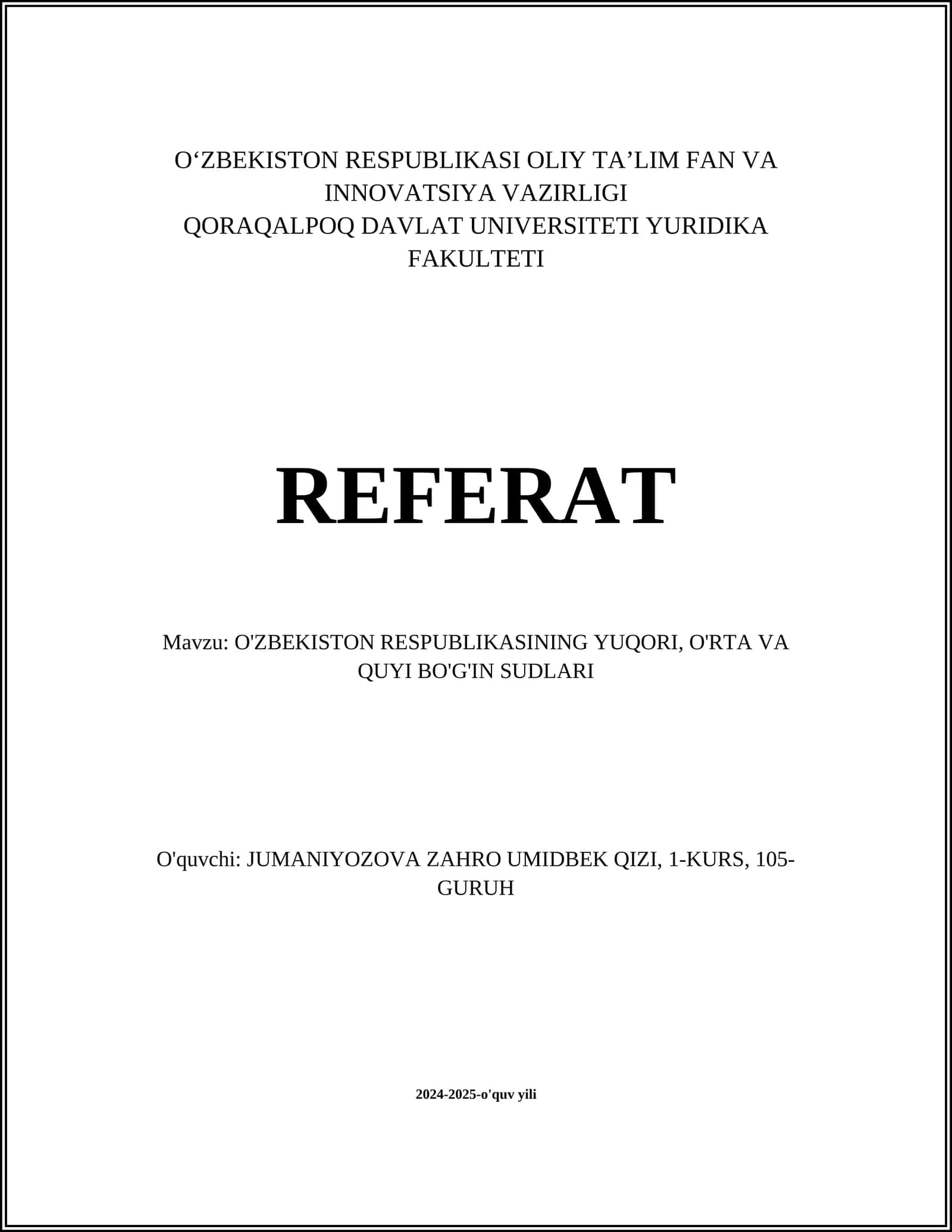 O'zbekiston Respublikasi Oliy Sudi