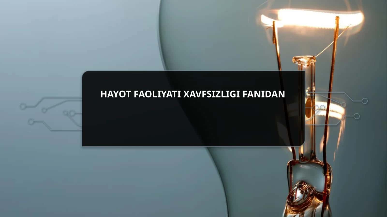 Hayot faoliyati xavfsizligi, . Inson tanasiga elektr tokini ta’siri