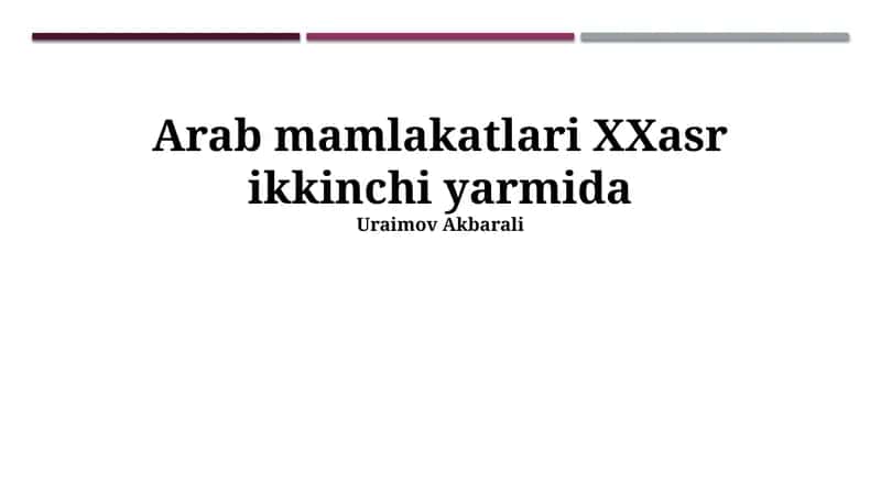 Neft inqilobi va iqtisodiy o'zgarishlar