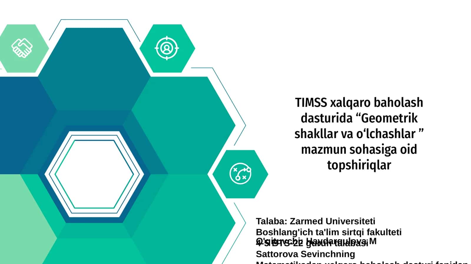 Geometrik shakllar va o‘lchashlar