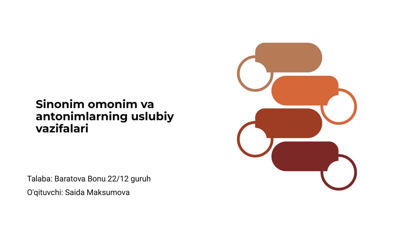 Sinonim omonim va antonimlarning uslubiy vazifalari