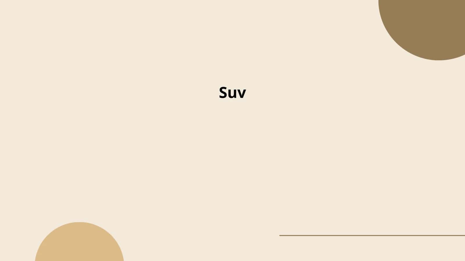 SUVlarning tarixi