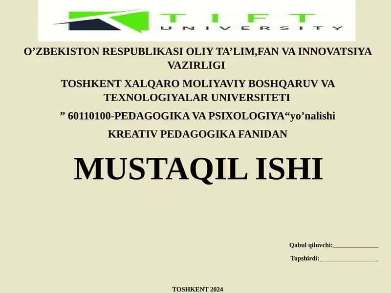 PEDAGOGIKA VAPSIXOLOGIYA