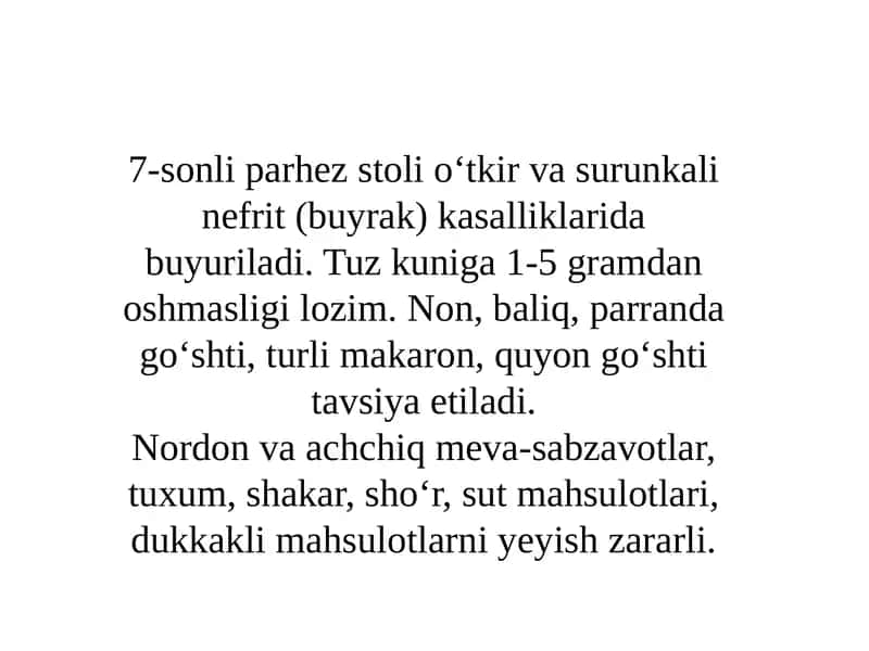 Ovqatlar