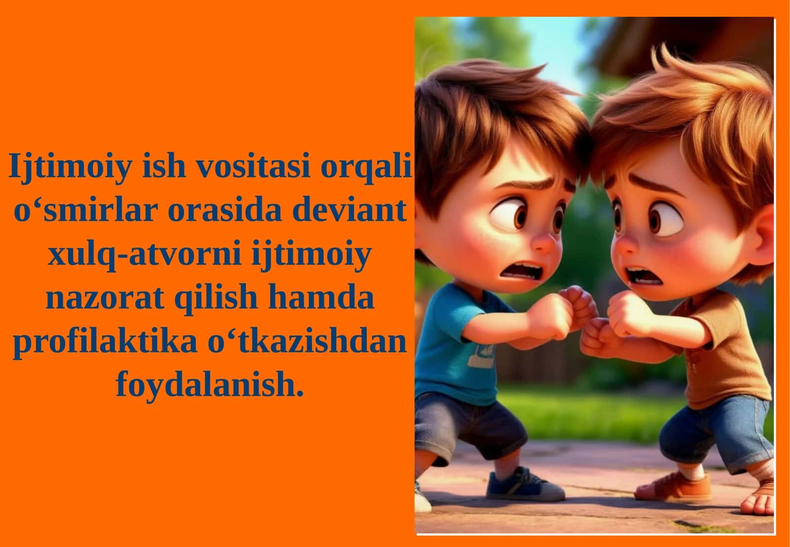 O‘smirlar orasida deviant xulq-atvorning ijtimoiy nazorat va profilaktikasi