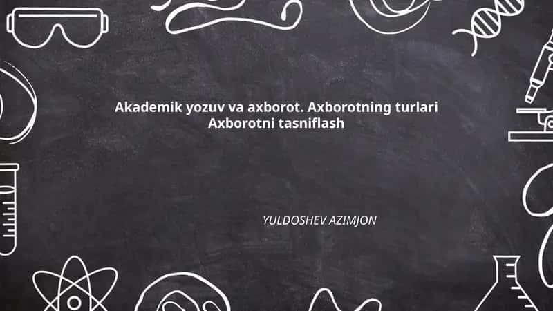 Akademik yozuv va axborot