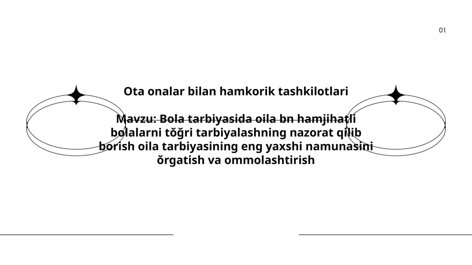 Ota onalar bilan hamkorik tashkilotlari