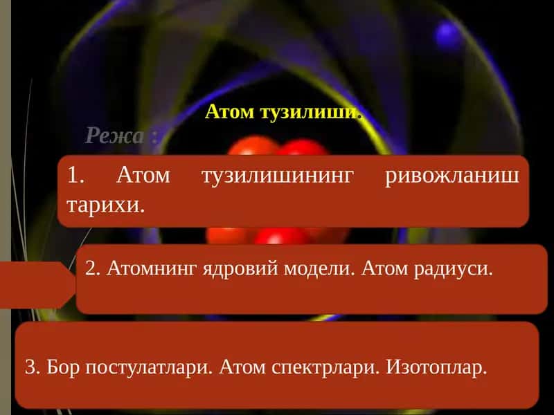 Атом тузилиши