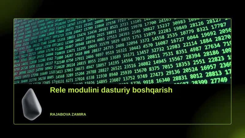 Rele modulini dasturiy boshqarish