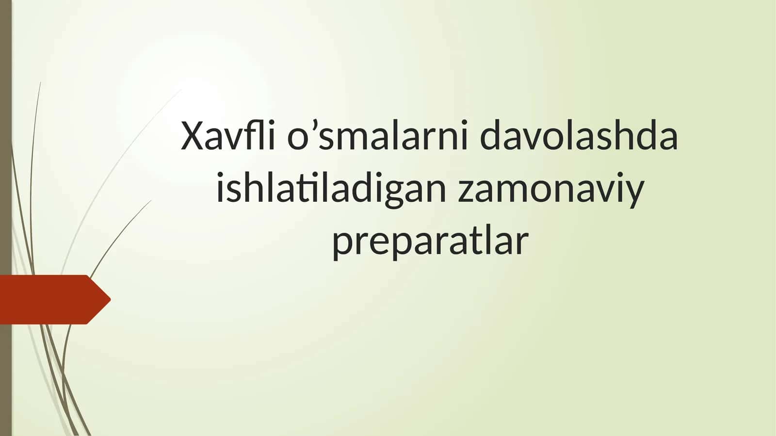 Xavflio’smalarnidavolashdaishlatiladiganzamonaviypreparatlar