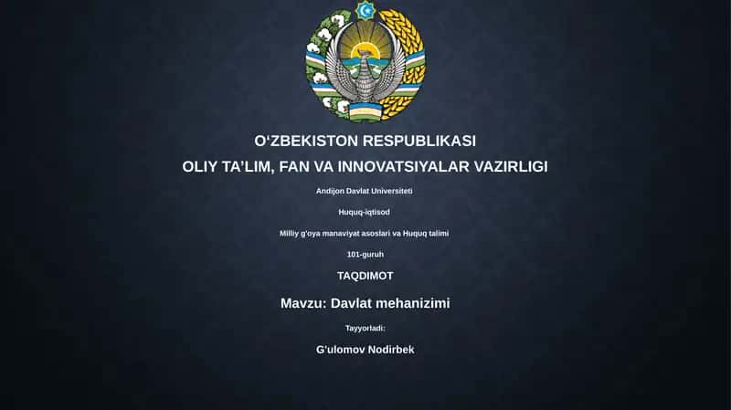Davlat mehanizimi