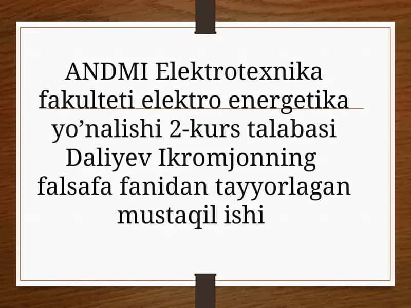 Ontologik va Munosabat Dosh Kategoriyalarning Uyg'unligi
