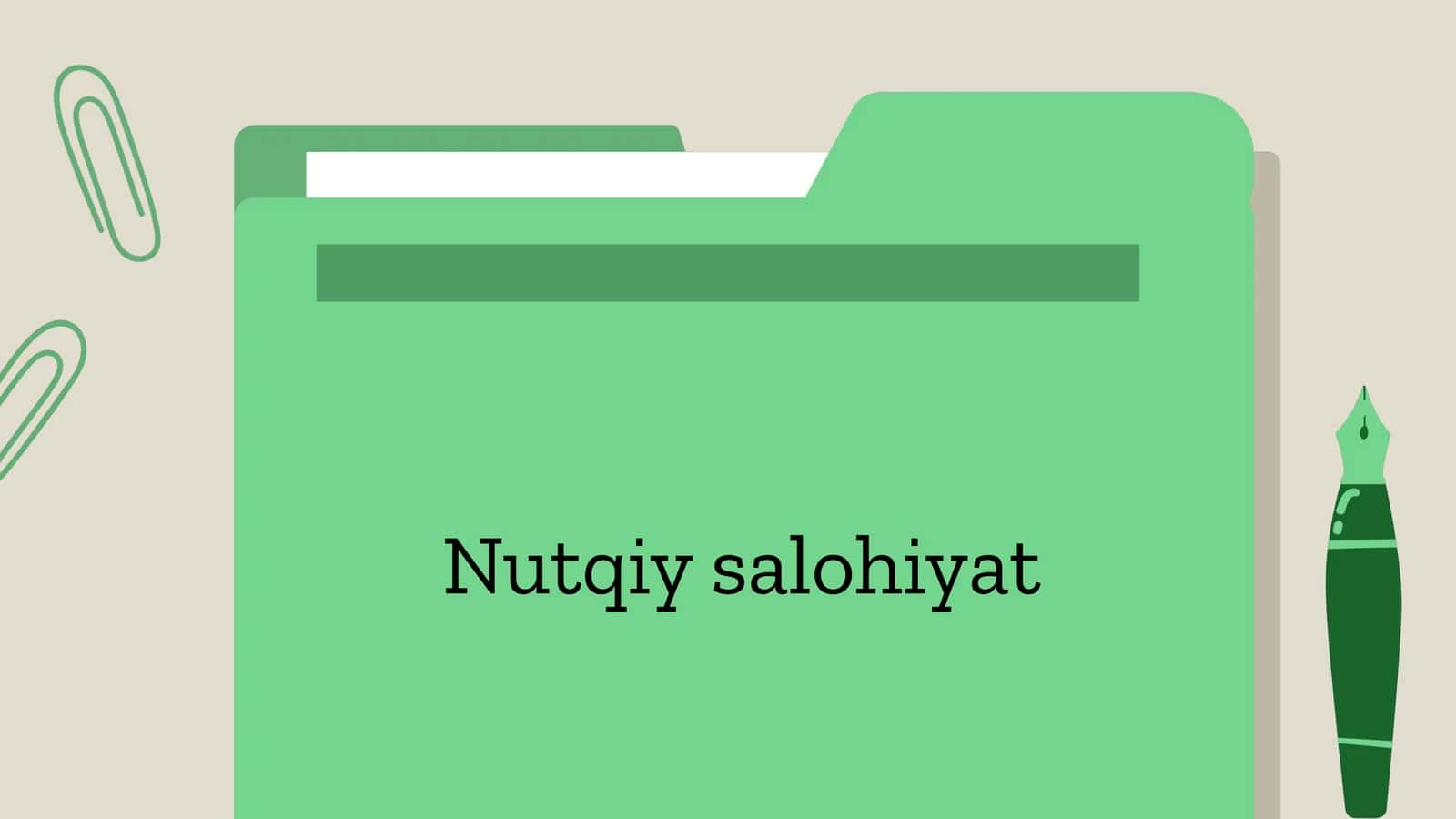 Nutqiy salohiyat