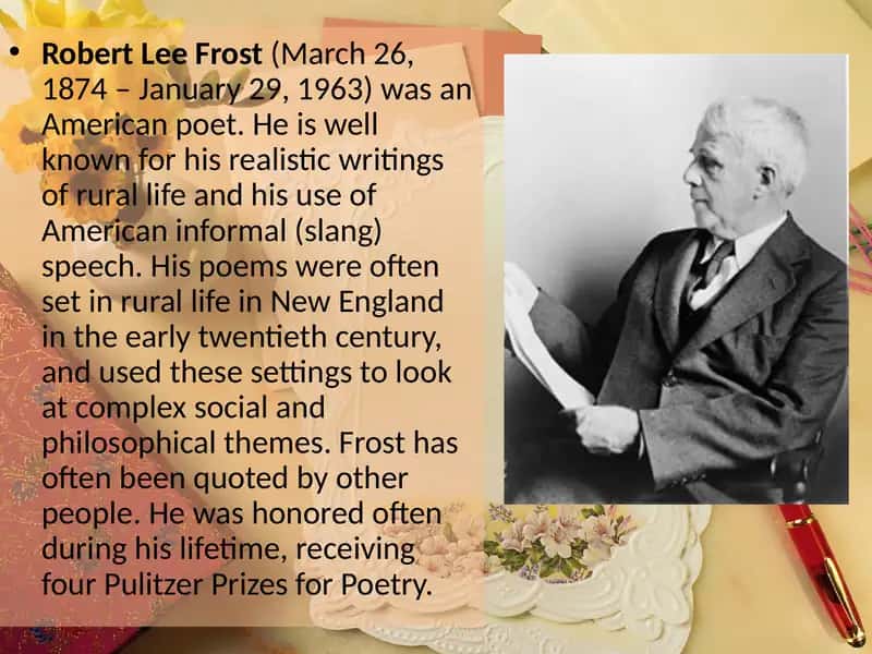 Robert Lee Frost