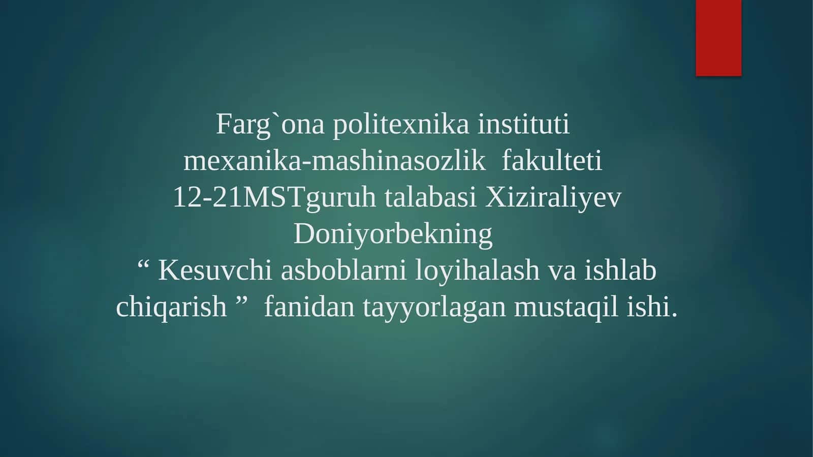 Metchiklar va Konstruktiv Elementlari