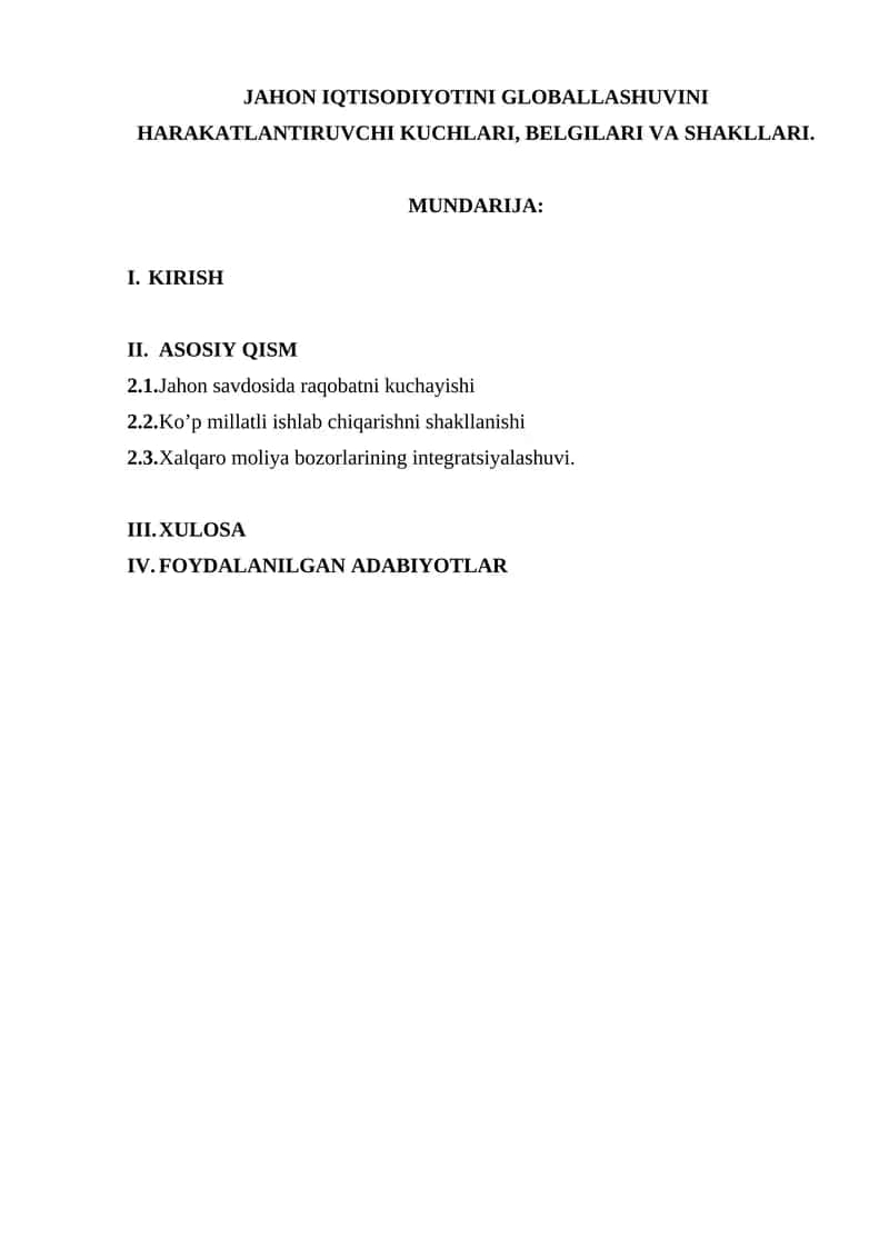 MOLIYA VA SOLIQLAR