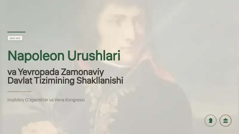 Napoleon Urushlari va Yevropada Zamonaviy Davlat Tizimining Shakllanishi