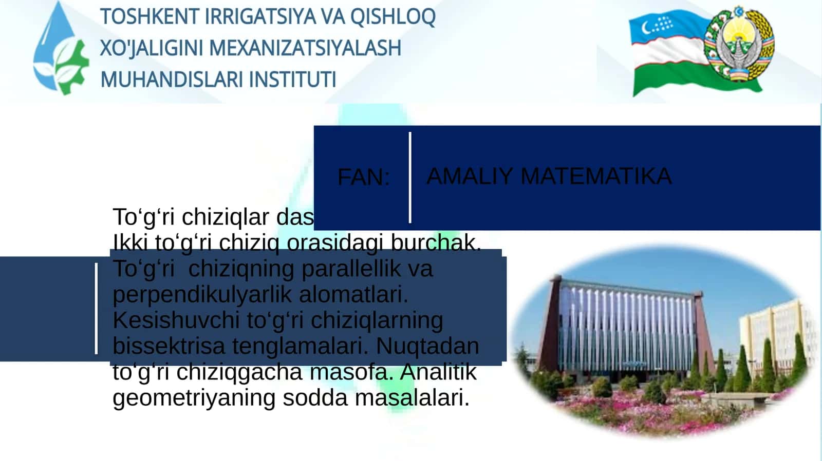 To‘g‘ri chiziqlar dastasi tenglamasi