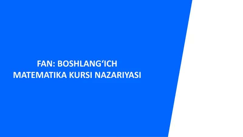 Nomanfiy butun sonlar ustida arifmetik amallar. Sonlarning bo‘linishi. Nomanfiy butun sonlar yig‘indisi va ko‘paytmasining bo‘linish