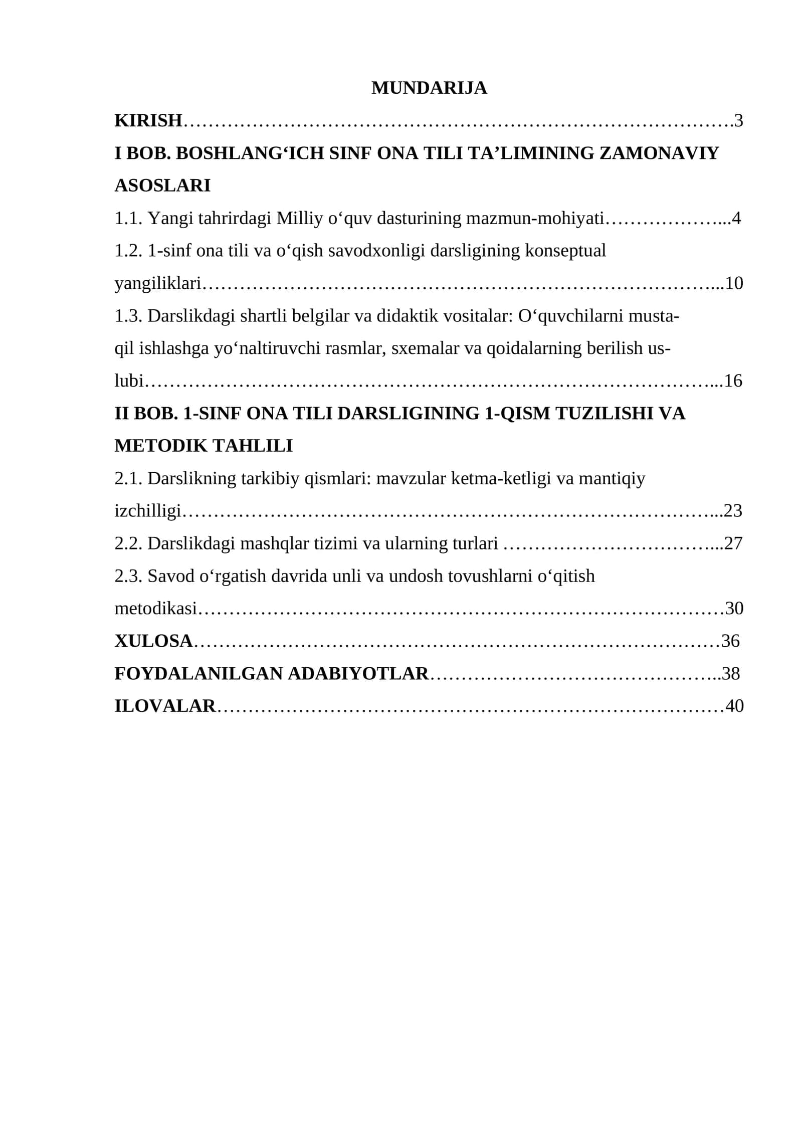1-sinf 1-qism ona tili darsligining tuzilishi va mazmuni