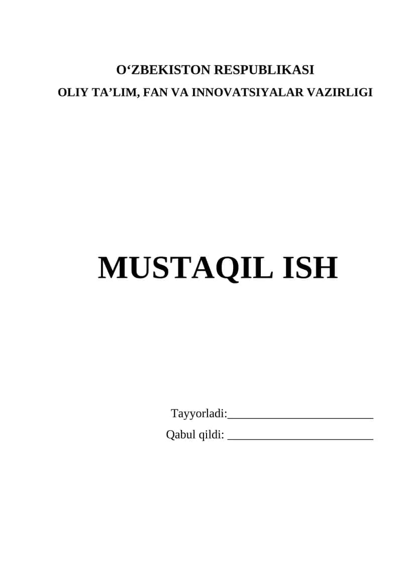 INSTITUTSIONAL SIYOSAT VA INSTITUTSIONAL INFRATUZILMA FAOLIYATINING ASOSIY YO’NALISHLARI