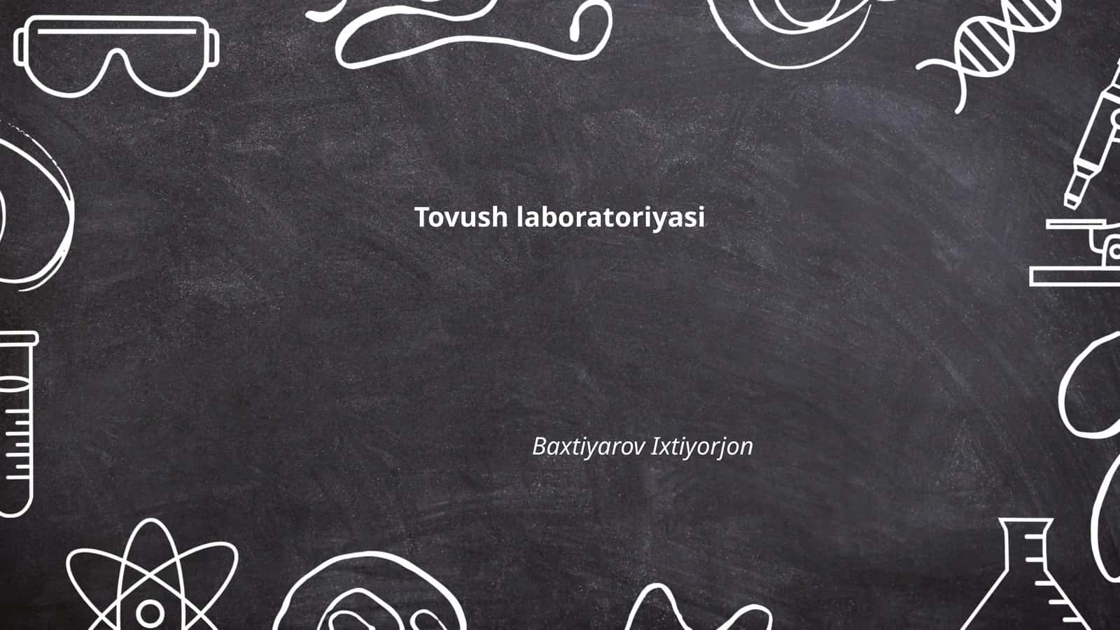 Tovush laboratoriyasi