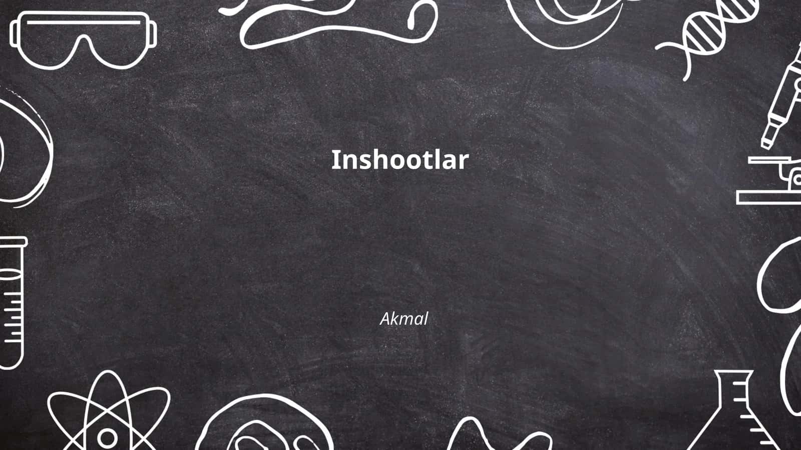 Inshootlar arxitekturasi