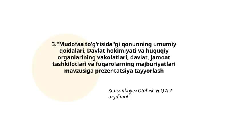 Mudofaa to'g'risida