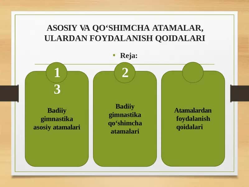 Badiiy gimnastika asosiyatamalari