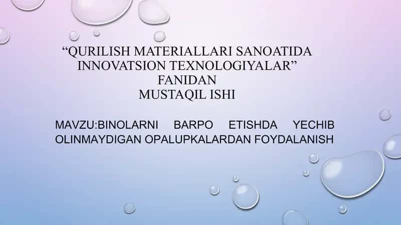 Yechib olinmaydigan opalupkalar