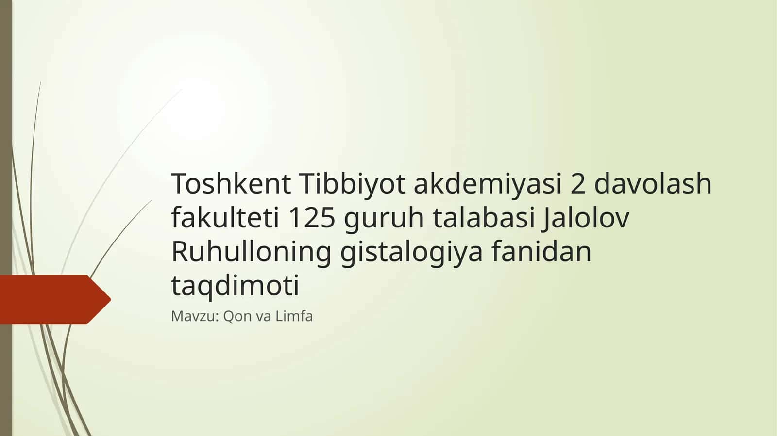 Qon va Limfa