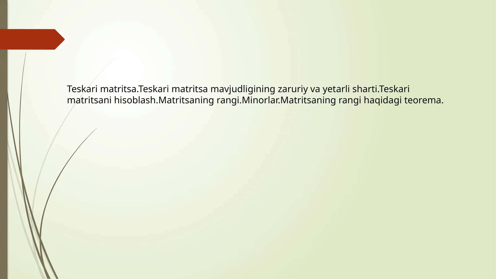 Teskari matritsa